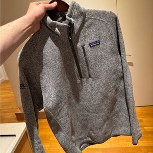 Patagonia Gray Quarter-Zip Pullover
